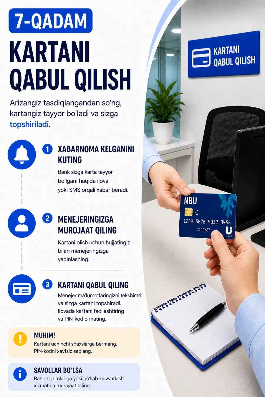 Kartani qabul qilish